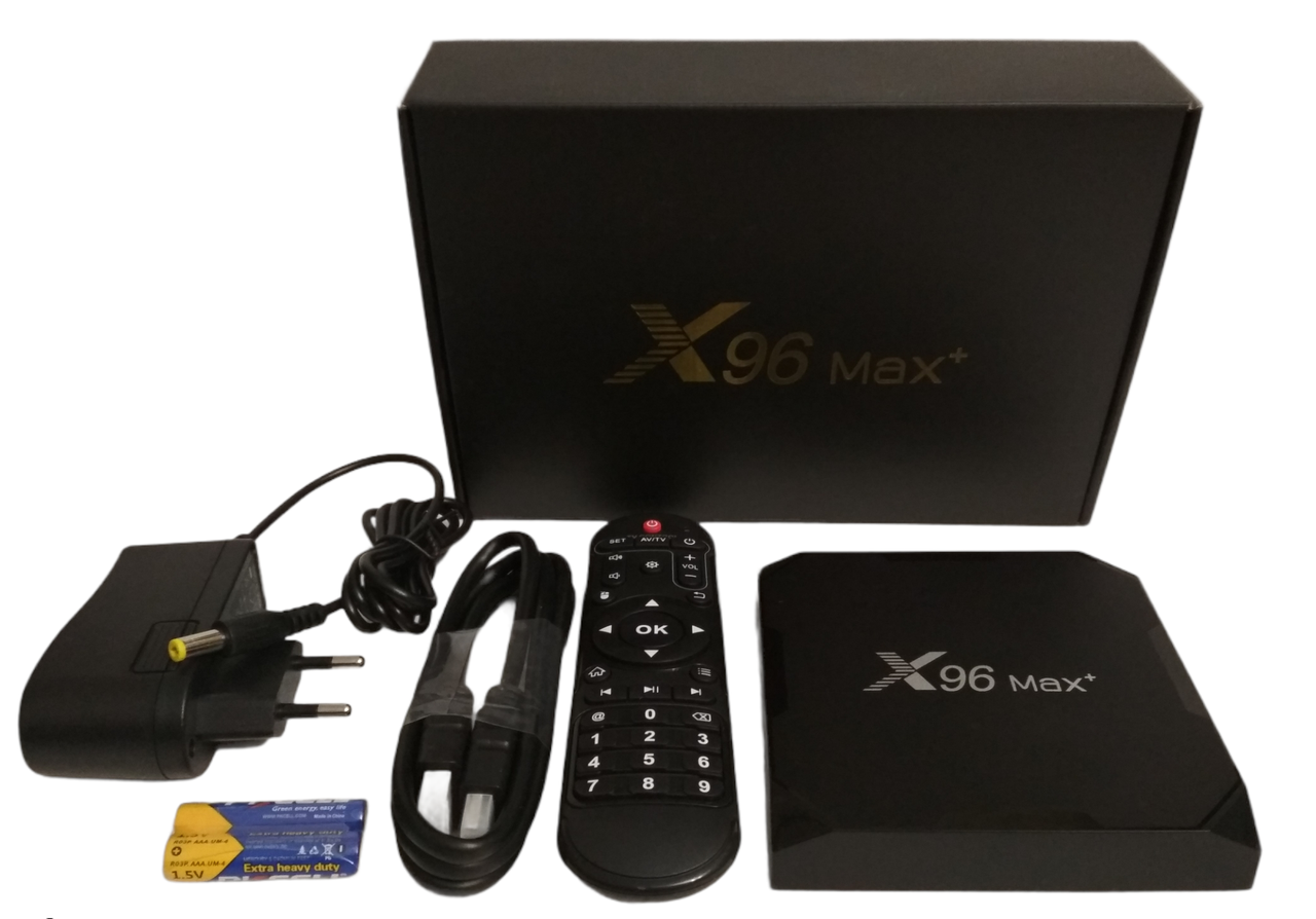 Смарт-приставка X96 Max+ (S905X3); 4/32G) Smart TV Box Android 9.0