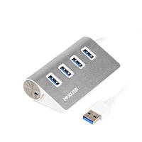 Разветвитель-хаб 4xUSB 3.0 Type-A на 4 портов Maxxter HU3A-4P-01 металл