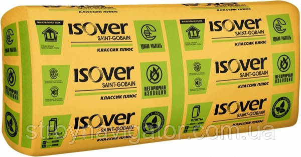 Утеплювач ISOVER Скатна покрівля 100 мм (7,137 м2) 610х1170 (10 шт.)