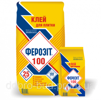 Ферозіт 100 клей для керамічних плиток 25 кг