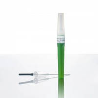 Голка для взяття крові типу "флешбек", 21G (0.8x25мм), зелена, з прозорою камерою, стерильна (100шт./уп.)