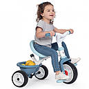Дитячий триколісний велосипед 3 в 1 Бі Муві Комфорт блакитний Smoby 740414, фото 7