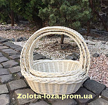 Набір кошиків з білої лози. Арт: 055