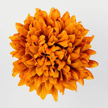Хризантема штучна руда 8 см, 12 шт. Хризантема для декору Д - 16 см, Хризантема флористика декор