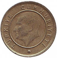 Монета 10 курушів. 2009-14год, Туреччина..(Р)