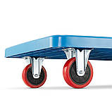 Тележка платформенная складная до 300кг Возик Платформний візок Візок-платформа ручний вантажний візок Тачка, фото 7