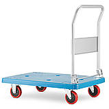 Тележка платформенная складная до 300кг Возик Платформний візок Візок-платформа ручний вантажний візок Тачка, фото 6