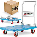 Тележка-платформа  Платформенная складская тележка Візок складський 300кг ВОзик на 4х колесах Візок на колесах, фото 5