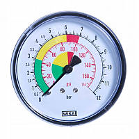 Манометр тиску повітря D.80 WIKA 1/4-12 барів