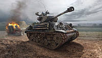 M4A3E8 ШЕРМАН "FURY". Сборная модель американского танка. 1/35 ITALERI 6529