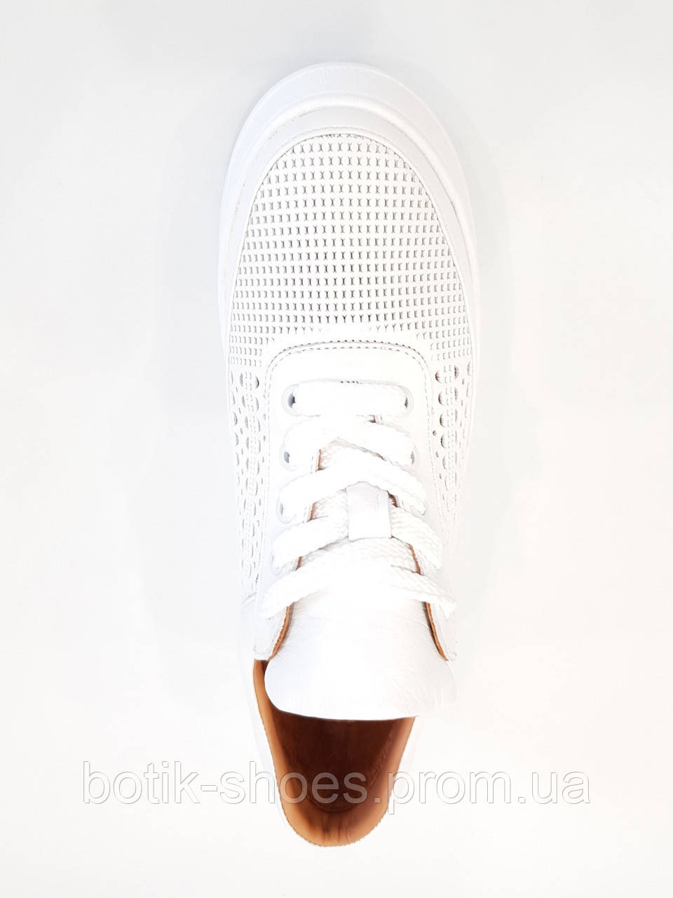 Кеды кроссовки кожаные женские весна лето на платформе молодежные стильные белые 39 размер Romax 0160 2021 - фото 8 - id-p1395243596