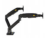 Кронштейн настільний для двох моніторів 22' - 32' NB F195A, фото 8