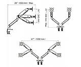 Кронштейн настільний для двох моніторів 22' - 32' NB F195A, фото 6