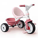 Дитячий триколісний велосипед 3 в 1 Бі Муві Комфорт рожевий Smoby 740415, фото 4