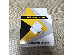 Перехідник Splitter P-2407 Lightning Jacks 2в1 для навушників та зарядки, фото 4