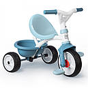 Дитячий триколісний велосипед 2 в 1 Бі Муві блакитний Smoby 740331, фото 3