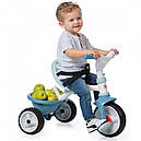Дитячий триколісний велосипед 2 в 1 Бі Муві блакитний Smoby 740331, фото 6
