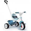 Дитячий триколісний велосипед 2 в 1 Бі Муві блакитний Smoby 740331, фото 2