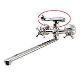 Тримач Лійки душу НА ЗМІШУВАЧ для душу ванни двовентильний (вилка) Champion Smes, фото 5