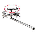 Тримач Лійки душу НА ЗМІШУВАЧ для душу ванни двовентильний (вилка) Champion Smes, фото 2