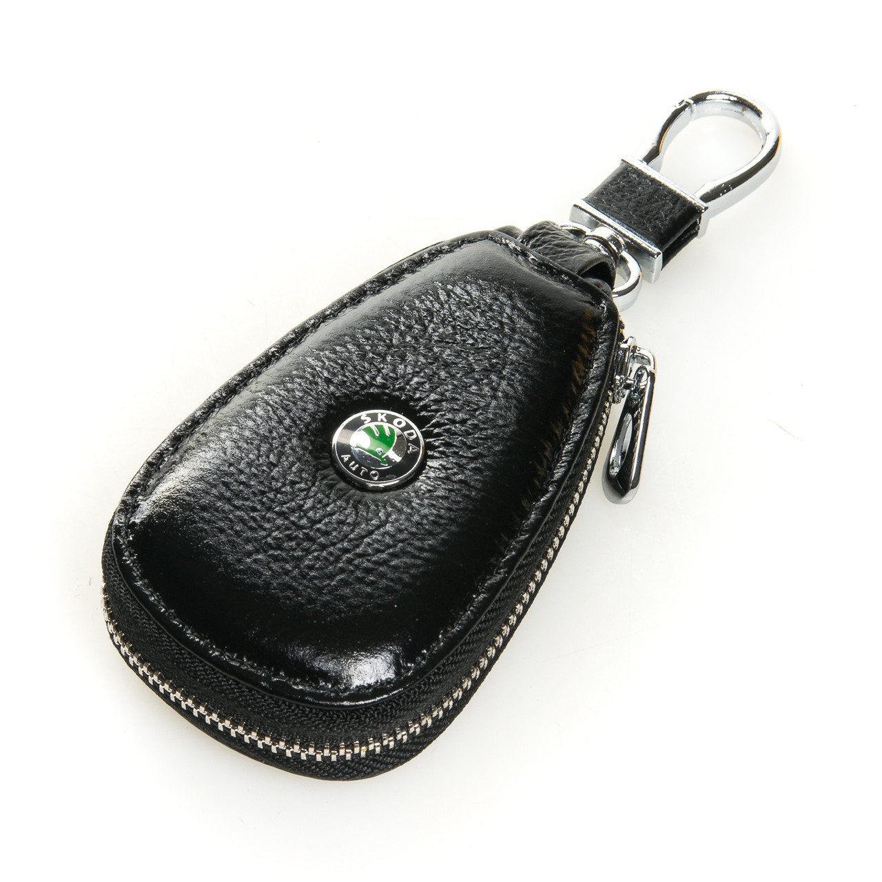 Автоключниця шкіра F633 Skoda.Купити гуртом і в роздріб шкіряні ключниці.