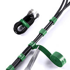 Стрічка органайзер-липучка для кабелів Baseus Colourful Circle 3 м Зелений (ACMGT-F06), фото 3