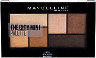 Палетка теней для век Maybelline New York "The City Mini Palette", тон 400 Rooftop Bronzes, 6 г