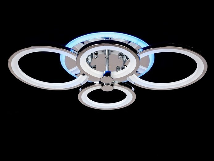 Стельова світлодіодна люстра 1811/4HR LED 3color dimmer, фото 1
