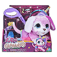 Furreal Friends Інтерактивний Гламурний Щеня на повідку від Hasbro FurReal Glamalots , Grooming Accessories