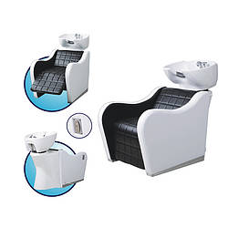 Перукарська масажна мийка для салону краси з роликовим масажем та електрична підніжка для ніг 6010