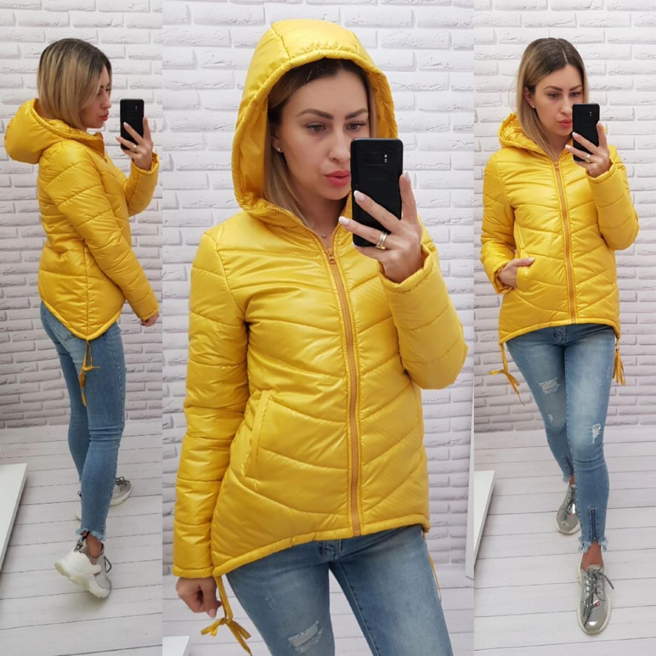 Куртка-парку жіноча, колір жовтий арт. 210