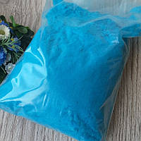 Флок пудра велика. Колір блакитний. р-н 1 мм. 100 гр.