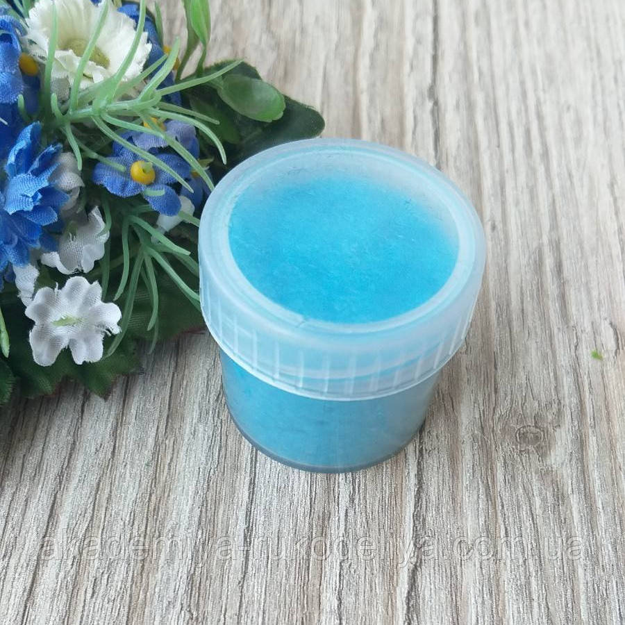 Флок. Колір блакитний. р-р 1 мм, об'єм 20 мл — ціна 15 грн, фото 1