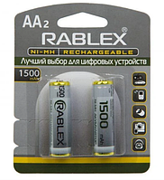 Аккумуляторные батарейки Rablex R6 AA 1500Mh