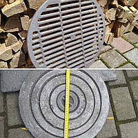 Комплект чавунна решітка гриль BBQ кругла 400 мм з чавунними кільцями 400 мм