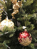 Ялинкова іграшка куля червона 8 cm Goodwill (ціна за 1 штуку), фото 10