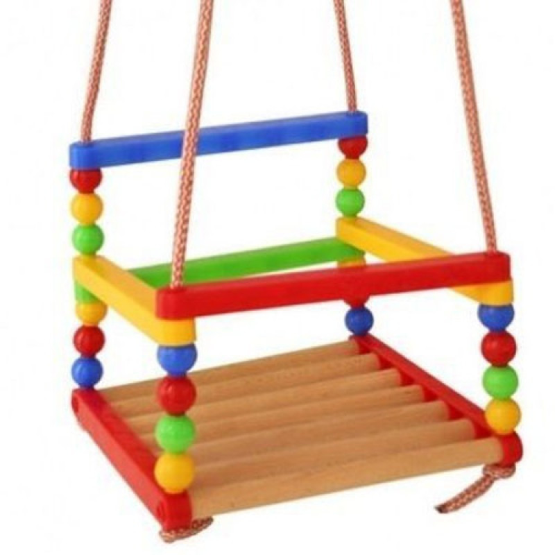 Гойдалка дерев'яна-пластмасова для дітей ТМ Дерево