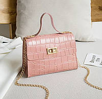 Модна рожева жіноча сумочка клатч. Жіноча мінісумка. Маленька сумочка.