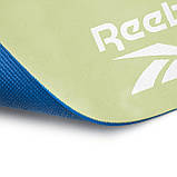 Мат для йоги Reebok Double Sided синій/зелений (RAYG-11060BLGN), фото 5
