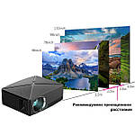 Проектор мультимедійний з Wi-Fi кінопроектор відеопроектор Wi-light C80 Проектор для дому+Anycast у подарунок, фото 7
