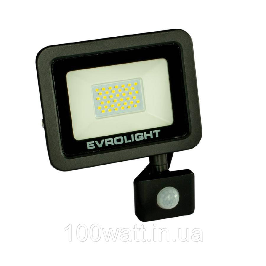 Прожектор світлодіодний із датчиком руху EVROLIGHT FM-01D-50 50 W 6400 K