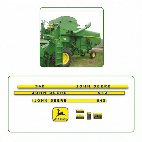 Комплект наклеек логотип эмблема Джон Дир John Deere 942 (ID#1395449856 ...