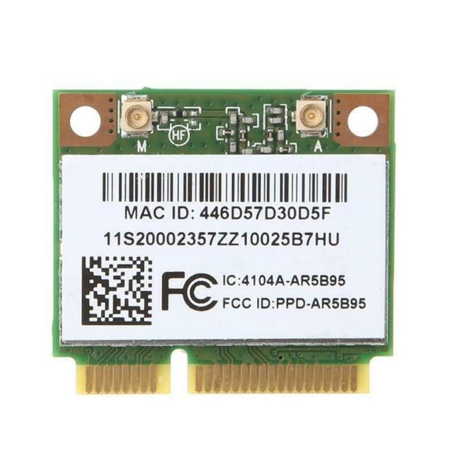 Wi-fi модуль HalfSize Mini pcie Для Lenovo! Qualcomm Atheros AR5B95 (2 антени!) 802.11 b, g, n, 150Mbps