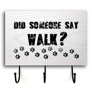 Дерев'яна вхідна вішалка-табличка Did someone say 20х30 зоов0006ба Тур-Колекшн