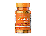 Вітамін До Vitamin K Puritan's Pride 100 mcg 100 таблеток фитонадион, фото 2