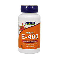 Витамин Е NOW Foods Natural E-400 100 гел капс