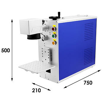 Волоконний лазерний маркер FM-30M-A11-P портативний 110x110 30 Вт, фото 3