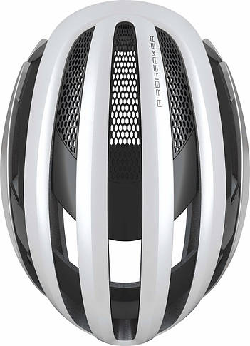 Шолом велосипедний ABUS AIRBREAKER S 51-55 Silver White, фото 2