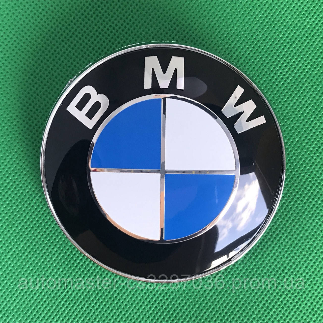 Эмблема значок логотип на капот багажник BMW / БМВ ,51-148132375, 74 мм