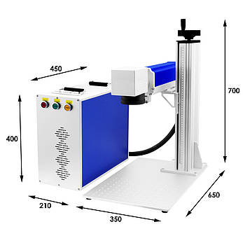 Волоконний лазерний маркер FM-30R-A30-D/R1 (300x300 мм, 30 Вт Raycus, настільний), фото 3